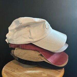 5 Baseball Hats (Alo, Fila, Tommy Hilfiger, GAP, Adidas)